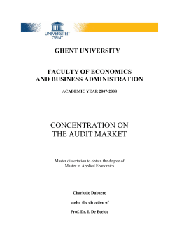 concentration on the audit market