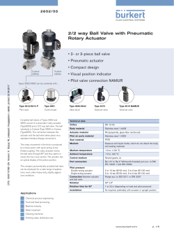 2/2 way Ball Valve with Pneumatic Rotary Actuator