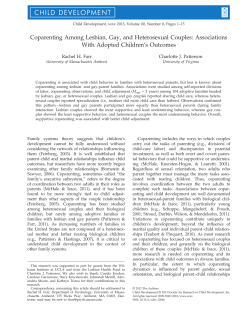 Coparenting Among Lesbian, Gay, and Heterosexual