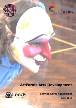 SLA Template - Artforms Leeds