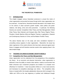 71 CHAPTER 4 THE THEORETICAL FRAMEWORK 4.1