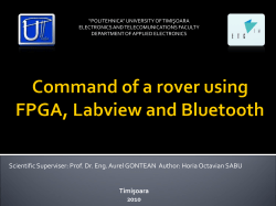 Command of a rover using FPGA, Labview and Bluetooth