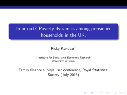 In or out? Poverty dynamics among pensioner