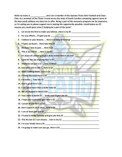 Donation Fundraiser - Upstate Titans Football and Cheer