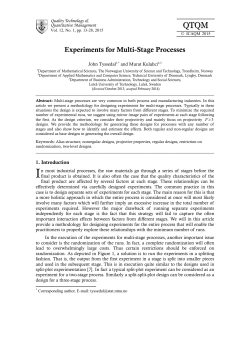 Experiments for Multi