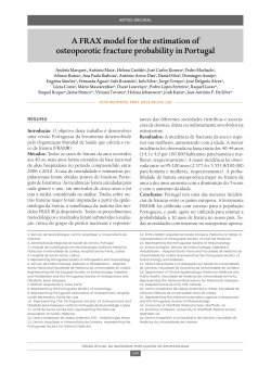 A FRAX model for the estimation of osteoporotic fracture probability