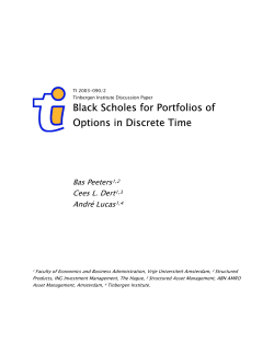 Black Scholes for Portfolios of Options in Discrete Time