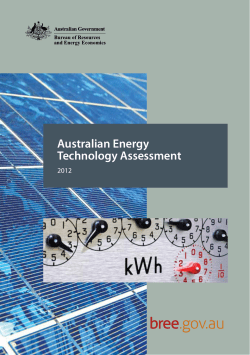 The Australian Energy Technology Assessment (AETA)