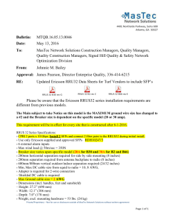 RRU32 Updated Data Sheets - MasTec Network Solutions