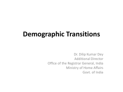 Demographic Transition in India