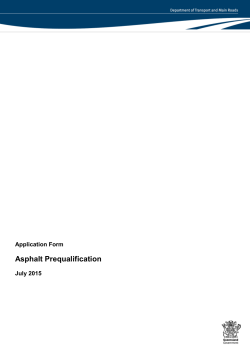 Application Form Asphalt Prequalification