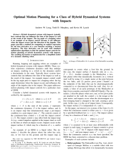 Optimal Motion Planning for a Class of Hybrid Dynamical Systems