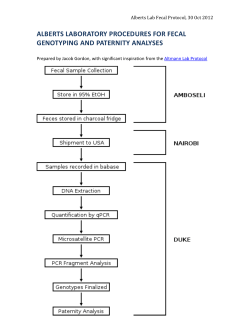 Alberts lab fecal genotyping protocol