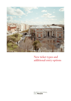 New ticket types and additional entry options