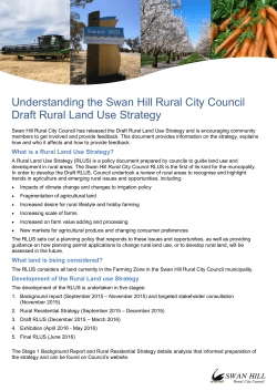 Understanding the Swan Hill Rural City Council Draft Rural Land