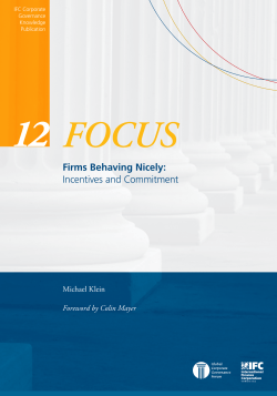 Firms Behaving Nicely: Incentives and Commitment