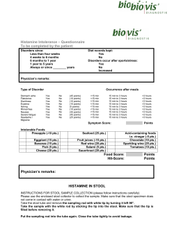 Histamine Intolerance
