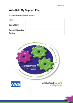 Wakefield MSP Template - Wakefield Local Offer