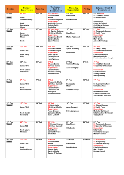 Parents Rota Jan-Feb 2017