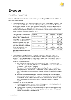 Financial Reserves 204.6 KB