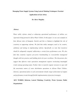 Successfully Addressing Water Scarcity Challenges