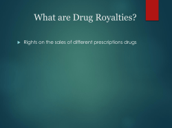 drug royalties - Erik Reinertsen