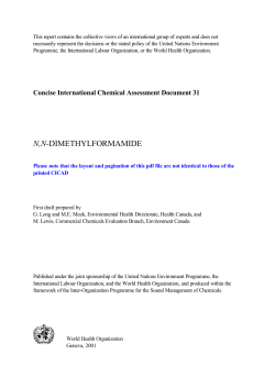n,n-dimethylformamide - World Health Organization