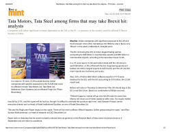 Tata Motors, Tata Steel among firms that may take