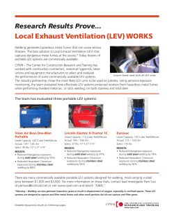 Local Exhaust Ventilation (LEV) Works