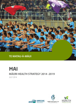 MAI Māori Health Strategy - Our Health
