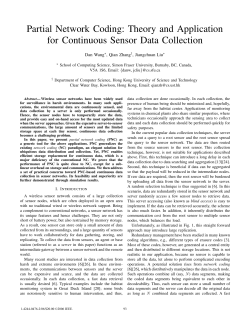 Partial Network Coding: Theory and Application for Continuous