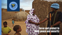 Serve and protect to build peace and security