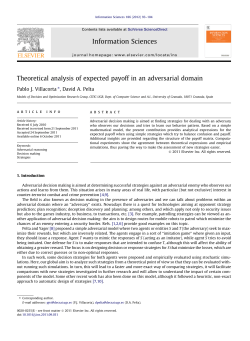 Theoretical analysis of expected payoff in an adversarial