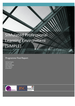 SIMulated Professional Learning Environment (SIMPLE)
