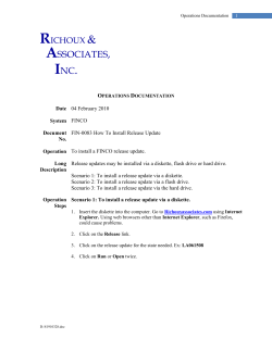 How To Install Release Update