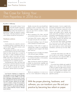 The Case for Taking Your Firm Paperless in