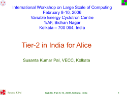 ppt - Variable Energy Cyclotron Centre