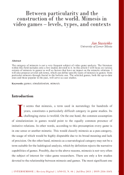 Between particularity and the construction of the world