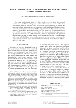 Labor Contracts and Flexibility: Evidence from A Labor Market