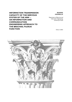 Information transmission capacity of the nervous system of