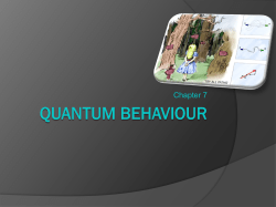 Quantum Behaviour - AS-A2