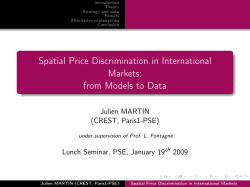 Spatial Price Discrimination in International Markets: from Models to
