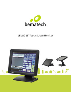 LE1100 15&rdquo; Touch Screen Monitor