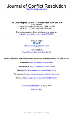 Journal of Conflict Resolution