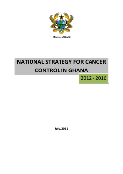national strategy for cancer control in ghana