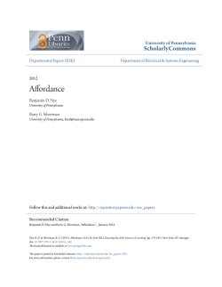 Affordance - ScholarlyCommons