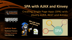 Single Page Apps (SPA) with AJAX, REST and Kinvey