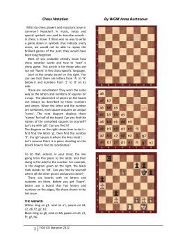 Chess Notation By WGM Anna Burtasova