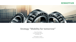 Strategy &ldquo;Mobility for tomorrow&rdquo;