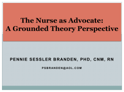 The Nurse as Advocate: A Grounded Theory Perspective